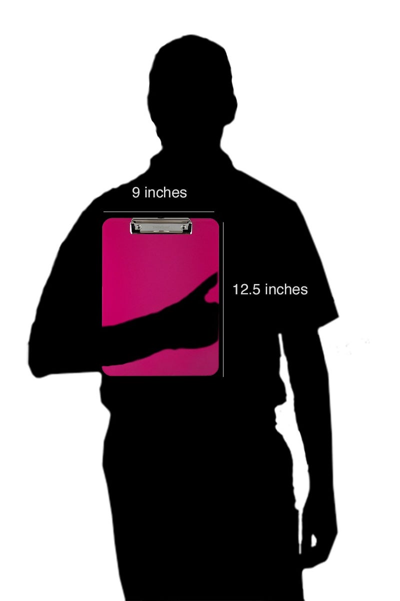 Trade Quest Plastic Clipboard Opaque Color Letter Size Low Profile Clip (Pack of 6) (Pink) - Image 4
